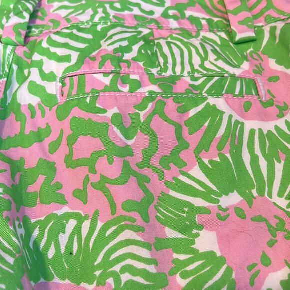 Lilly Pulitzer Chipper Bermuda Shorts Sunnyside Lions Print Size 0 - Picture 9 of 10